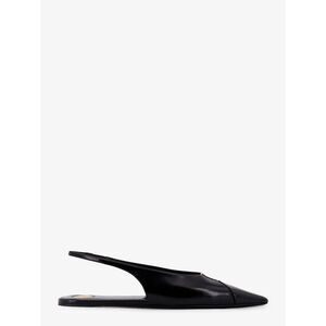 Saint Laurent Women Babylone 00 Bal Leather Slingback Ballerinas